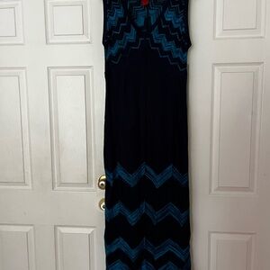 Missoni for Target Black and Blue Chevron Maxi Dress